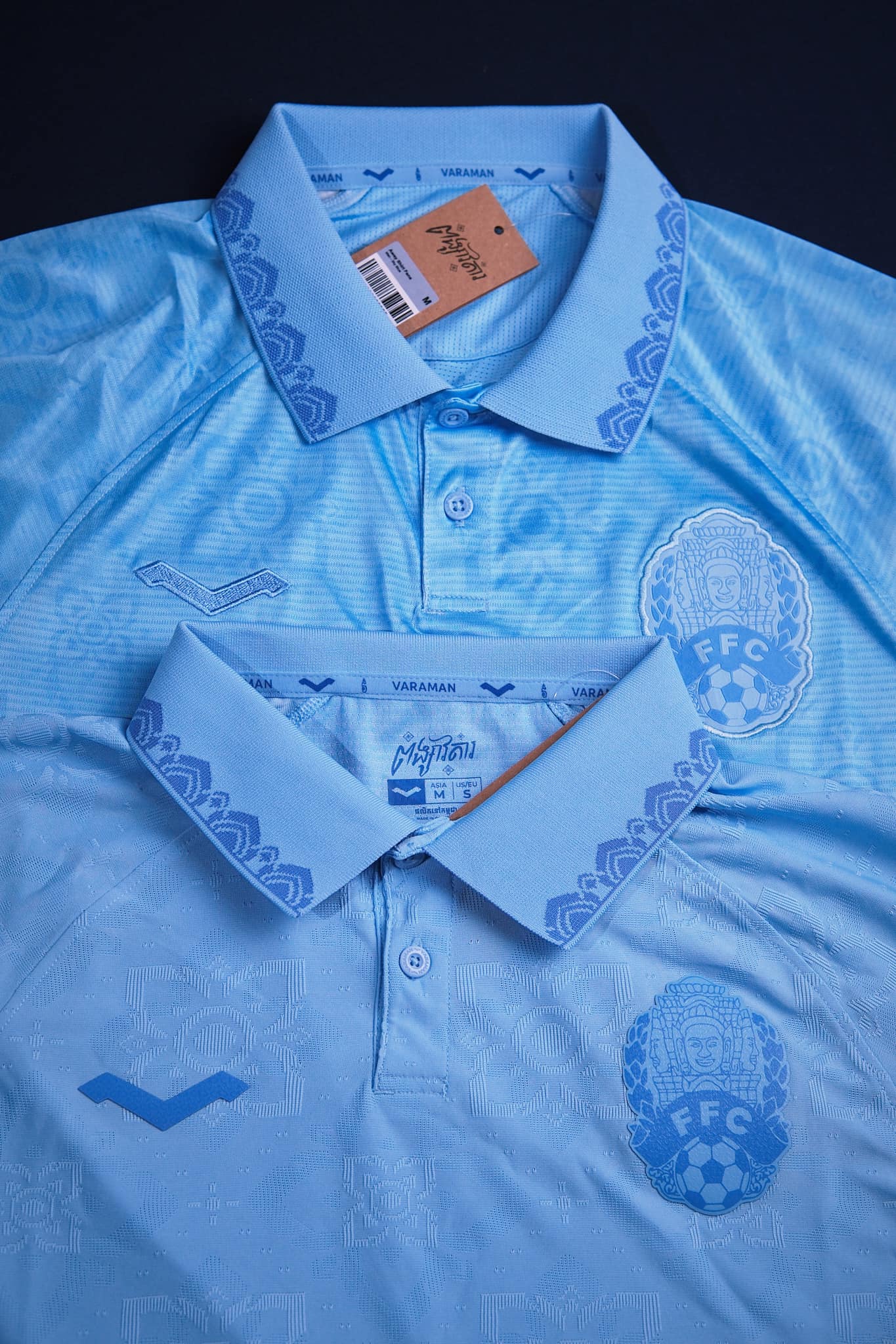 Maillot officiel du Cambodge 2024/2025 - Bleu Ciel (Homme - Fan)