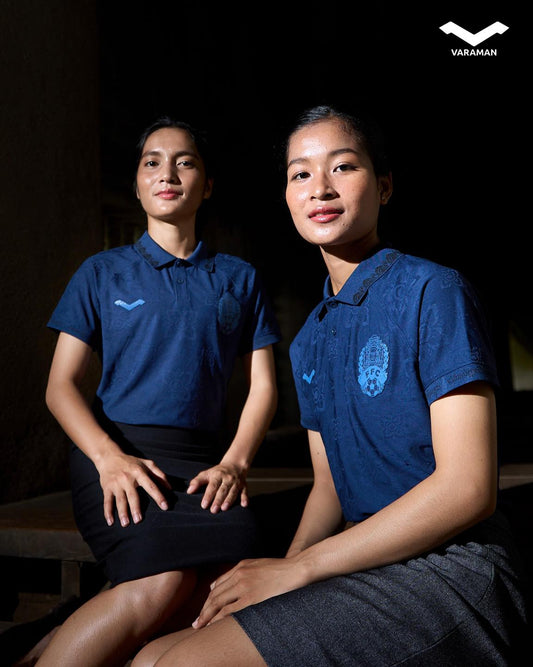 Maillot officiel du Cambodge 2024/2025 - Bleu Navy Domicile (Femme - Fan)