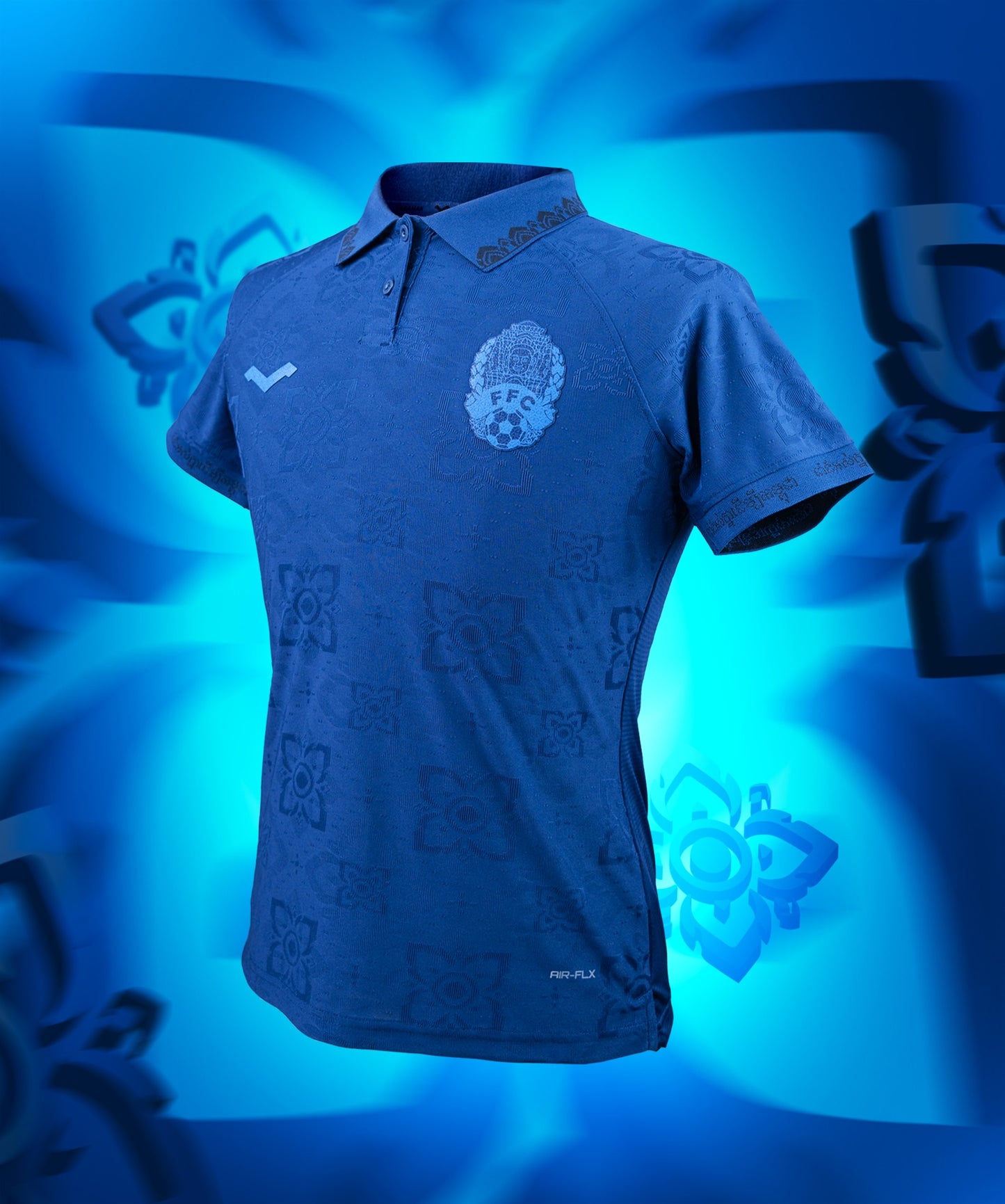Maillot officiel du Cambodge 2024/2025 - Bleu Navy Domicile (Femme - Player)