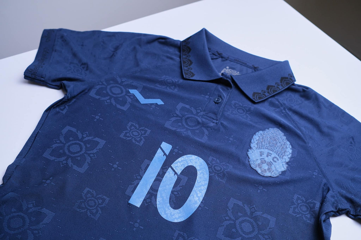 Maillot officiel du Cambodge 2024/2025 - Bleu Navy Domicile (Femme - Player)