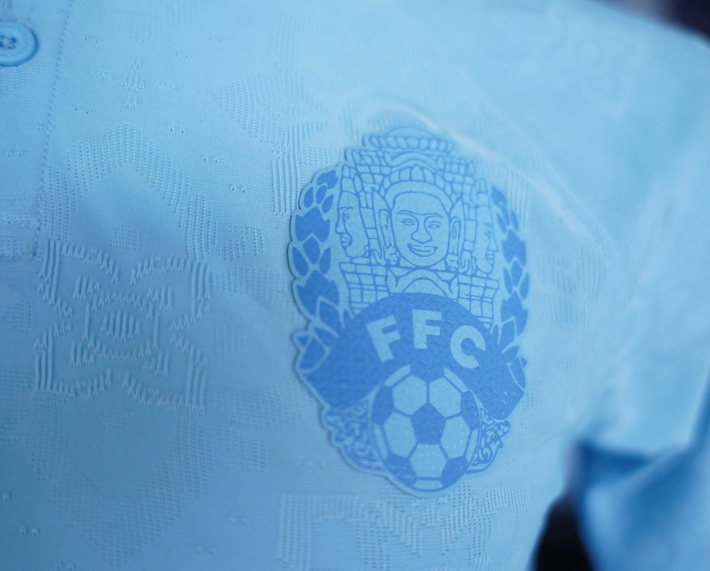 Maillot officiel du Cambodge 2024/2025 - Bleu Ciel (Homme - Player)