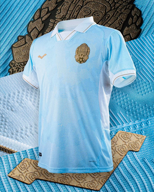 Maillot officiel du Cambodge 2026/2027 - Bleu ciel Gardien (Homme - Player)