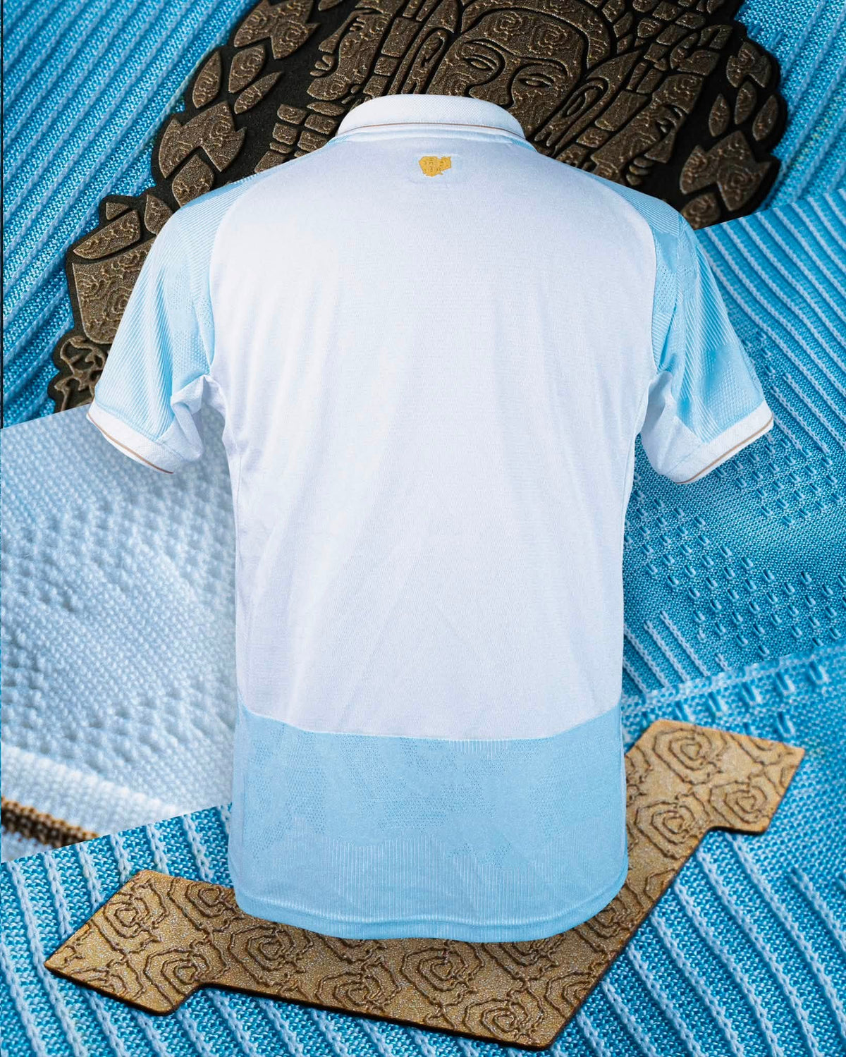 Maillot officiel du Cambodge 2026/2027 - Bleu ciel Gardien (Homme - Player)