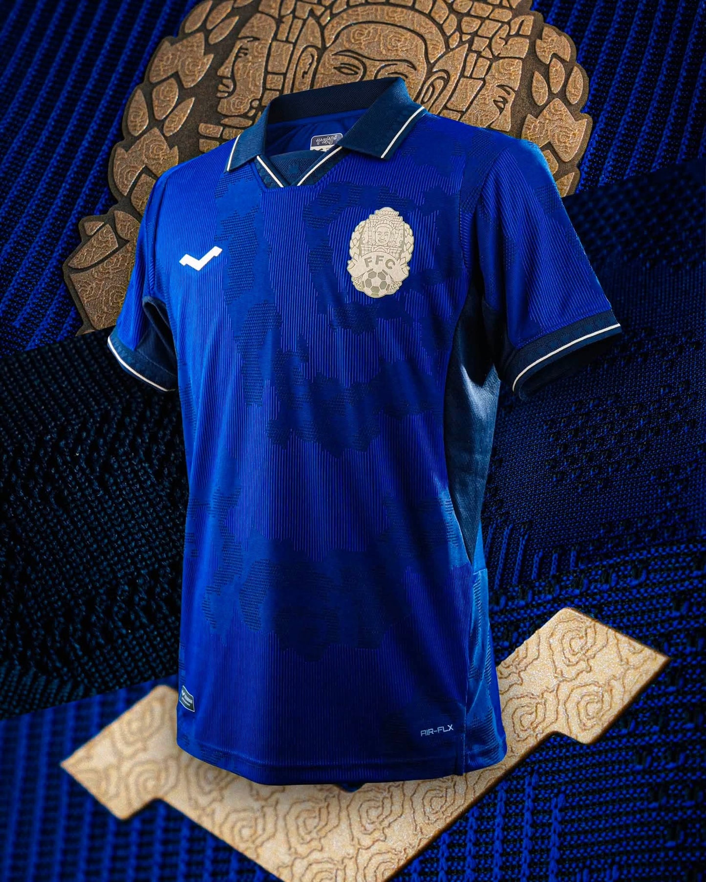 Maillot officiel du Cambodge 2026/2027 - Bleu Domicile (Homme - Player)
