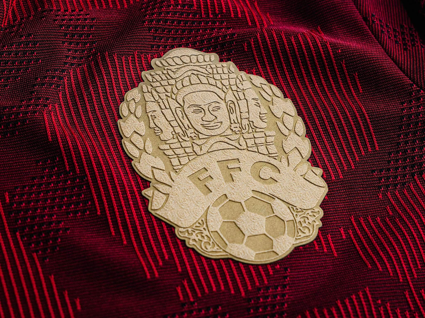 Maillot officiel du Cambodge 2026/2027 - Rouge Extérieur (Homme - Player)