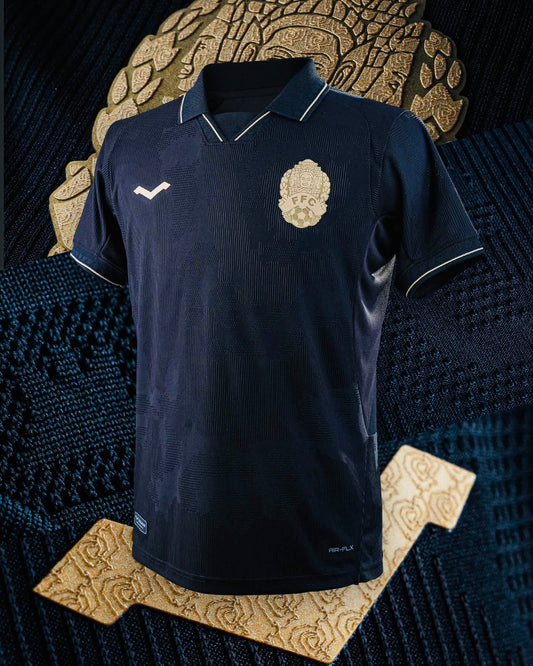 Maillot officiel du Cambodge 2026/2027 - Noir Gardien Extérieur (Homme - Player)