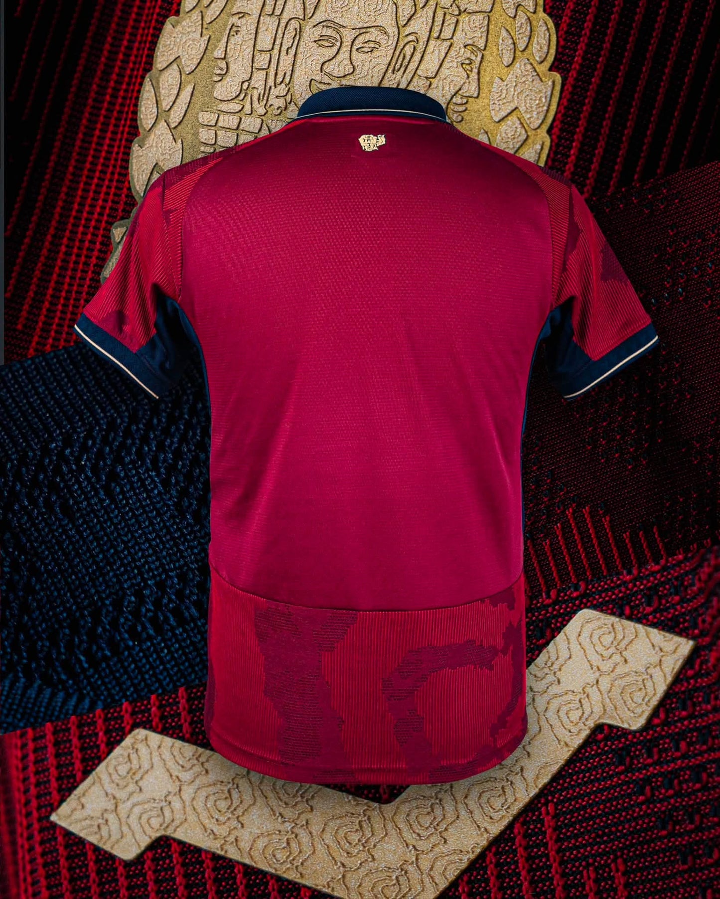 Maillot officiel du Cambodge 2026/2027 - Rouge Extérieur (Homme - Player)