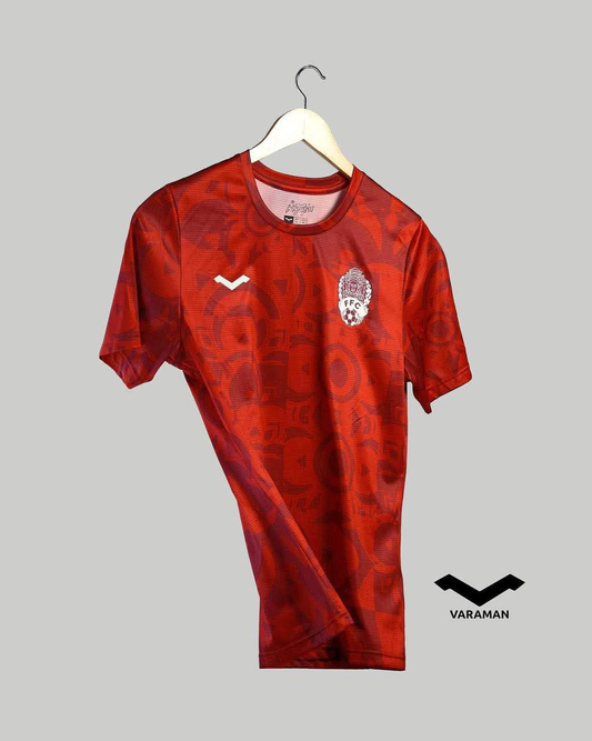 Maillot d'entraînement Equipe nationale de Football du Cambodge 2024/25 - Rouge
